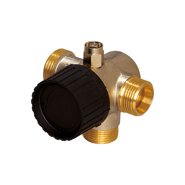 Three-way thermostat valve body, type 752.6 / 752.7