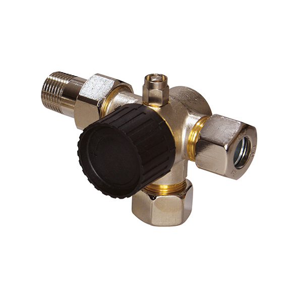 Three-way thermostat valve body, type 752.6K / 752.7K [1]